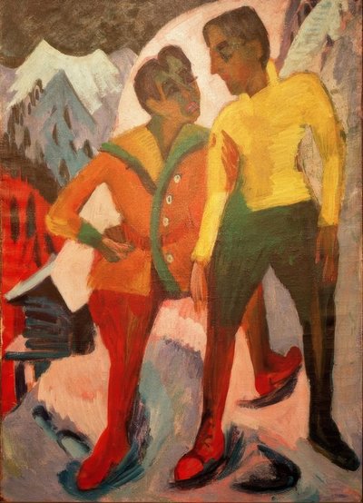 Two Brothers Mardersteig by Ernst Ludwig Kirchner